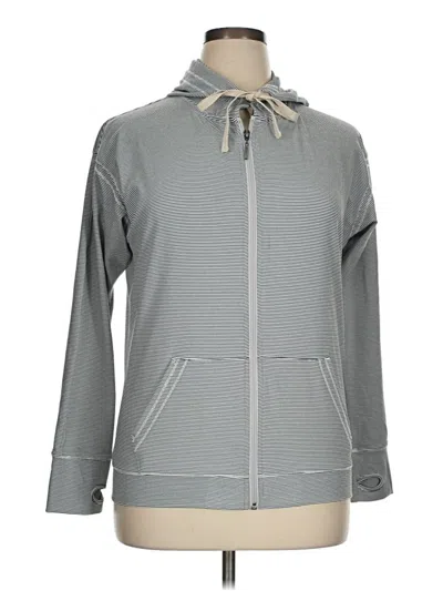 Pre-owned Albion Zip Up Hoodie In Gray