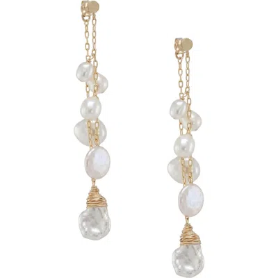 Albisia Aurora Earrings In 14k Yellow Gold