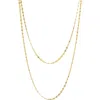 Albisia Muse Double Chain Necklace In 14k Gold Filled