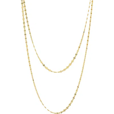 Albisia Muse Double Chain Necklace In 14k Gold Filled