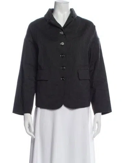 Pre-owned Album Di Famiglia Blazer In Gray