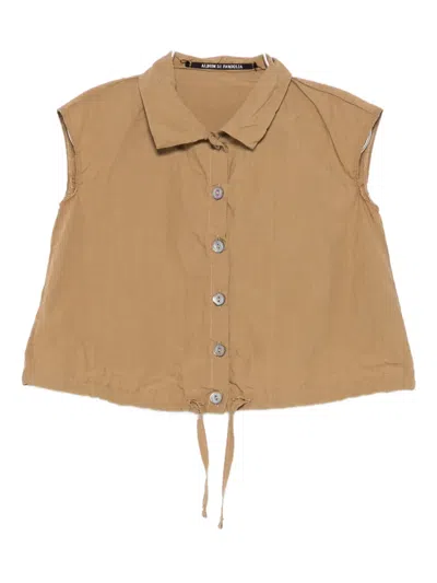 Album Di Famiglia Babies' Button-up Shirt In Neutral