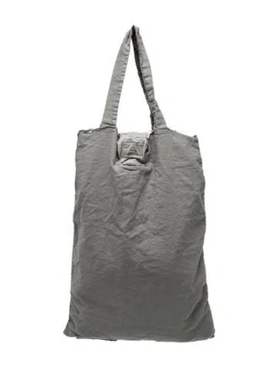 Pre-owned Album Di Famiglia Canvas Tote In Gray