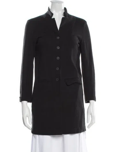 Pre-owned Album Di Famiglia Coat In Black
