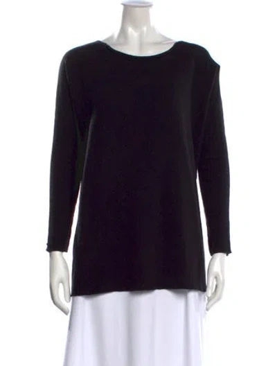 Pre-owned Album Di Famiglia Crew Neck Sweater In Black