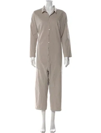 Pre-owned Album Di Famiglia Jumpsuit In Neutral