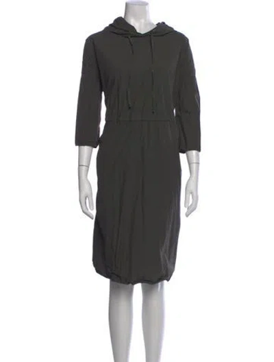 Pre-owned Album Di Famiglia Knee-length Dress In Gray