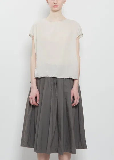 Album Di Famiglia Light Cotton Boxy Sleeveless Tee In Gray