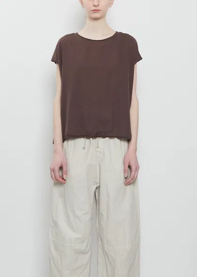 Album Di Famiglia Light Cotton Boxy Sleeveless Tee In Purple