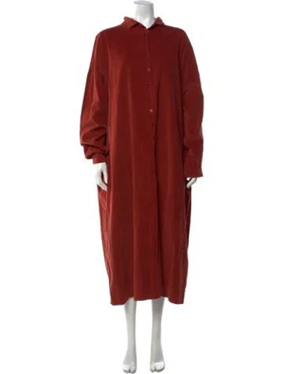Pre-owned Album Di Famiglia Long Dress In Red