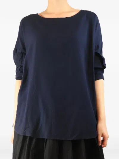 Pre-owned Album Di Famiglia Long-sleeved T-shirt In Blue