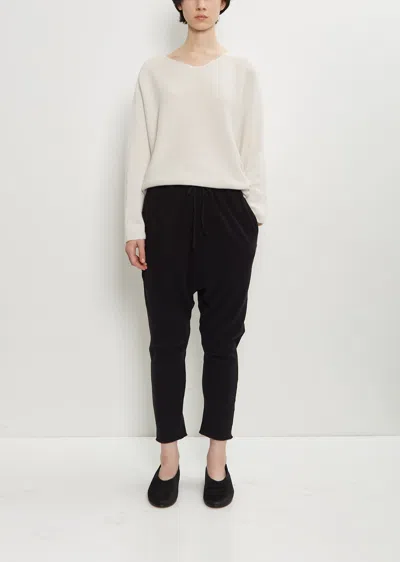 Album Di Famiglia Stretch Jersey New Basic Pants In Black