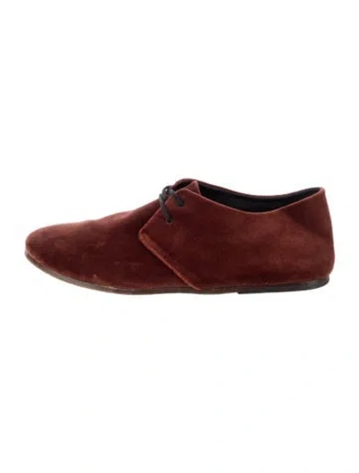 Pre-owned Album Di Famiglia Suede Sneakers In Brown