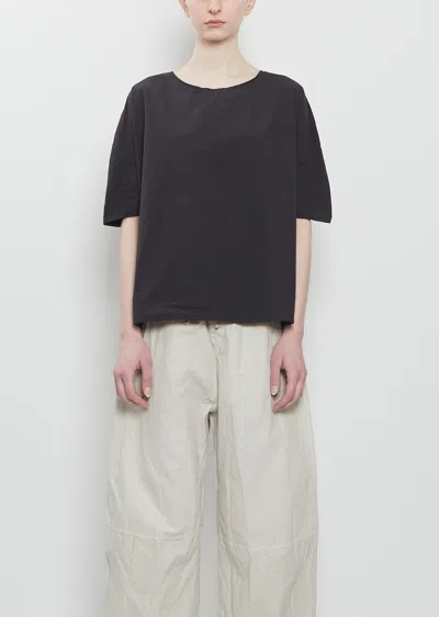 Album Di Famiglia Ultra Light Canvas Simple T-shirt In Black