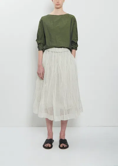 Album Di Famiglia Voile + Light Poplin Layer Skirt— Pebble In Gray