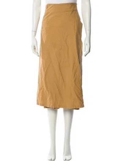 Pre-owned Albus Lumen Midi Length Skirt In Neutral