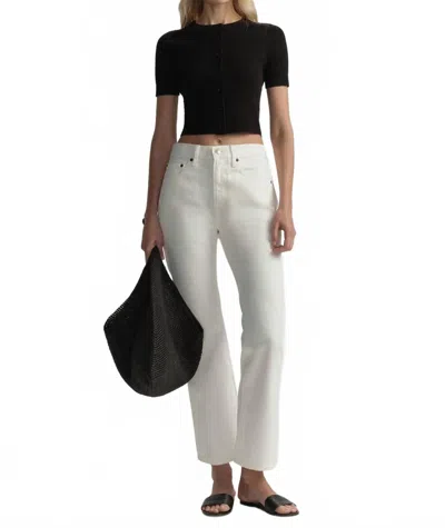 A.l.c 009 Cropped Flare Jean In White