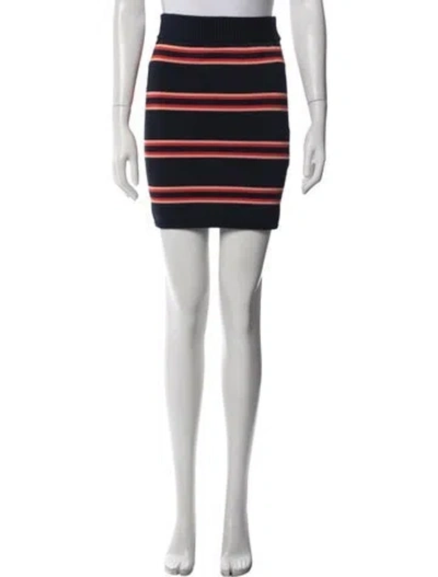 Pre-owned A.l.c 2012 Mini Skirt In Blue