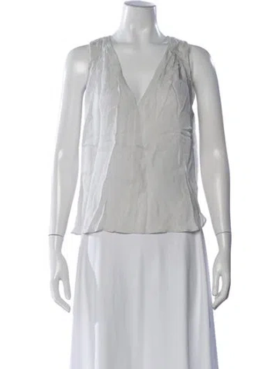 Pre-owned A.l.c 2012 Silk Top In Gray