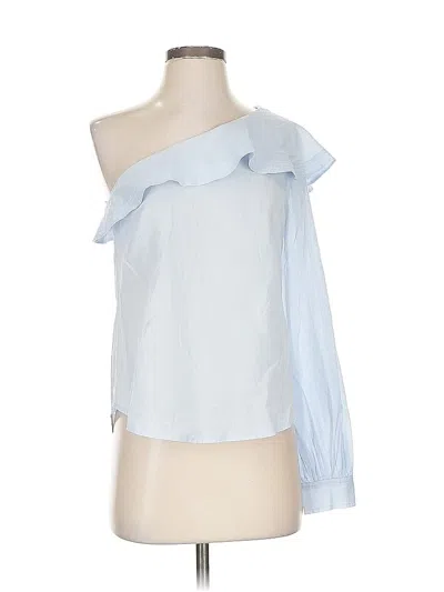 Pre-owned A.l.c 3/4 Sleeve Blouse In Blue