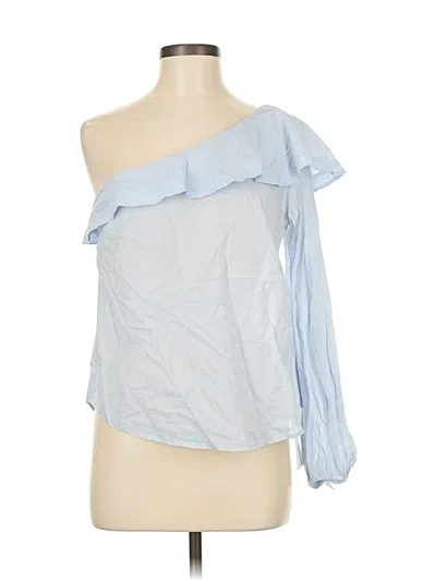 Pre-owned A.l.c 3/4 Sleeve Blouse In Blue
