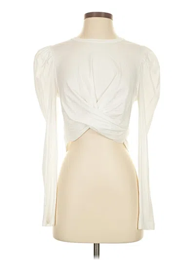 Pre-owned A.l.c 3/4 Sleeve Blouse In Ivory