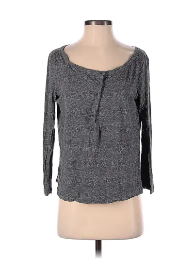 Pre-owned A.l.c 3/4 Sleeve T-shirt In Gray