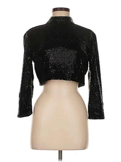 Pre-owned A.l.c 3/4 Sleeve Top Black Turtleneck Tops