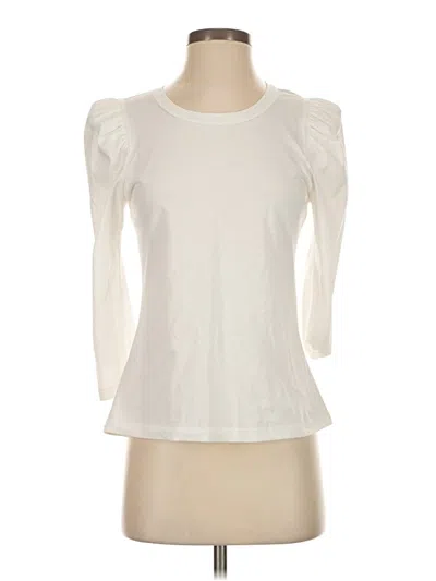 Pre-owned A.l.c 3/4 Sleeve T-shirt In Ivory