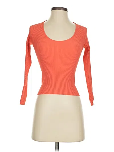 Pre-owned A.l.c 3/4 Sleeve T-shirt In Orange