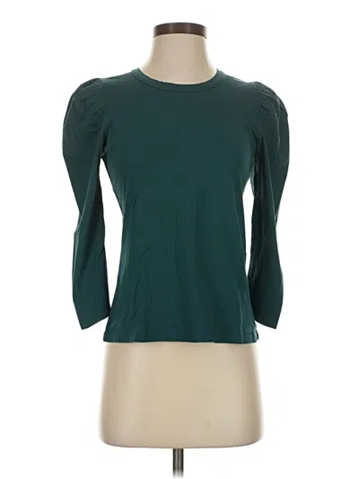 Pre-owned A.l.c 3/4 Sleeve T-shirt In Teal