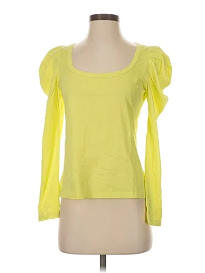 Pre-owned A.l.c 3/4 Sleeve T-shirt In Yellow