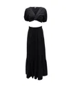 A.l.c A. L.c 2-piece Maxi Dress In Black Organic Cotton In Black
