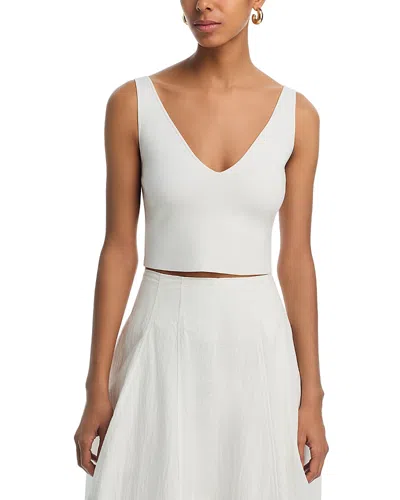 A.l.c A. L.c. Ani V Neck Top In White