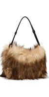 A.l.c A. L.c. Arden Faux Fur Bag Brown In Brown