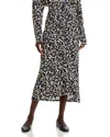 A.l.c A. L.c. Aurelie Printed Midi Skirt In Navy/cream