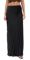 A.l.c Bianca Pleated Maxi Skirt In Black