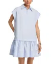A.l.c A. L.c. Brock Drop Waist Dress In Blue