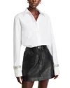 A.l.c Calvin Embellished Button-front Top In White