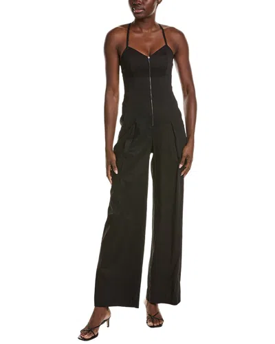 A.l.c A. L.c. Chandler Linen-blend Jumpsuit In Black
