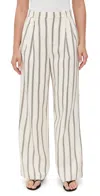 A.l.c A. L.c. Charles Pants Cream Stripe In White