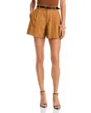 A.l.c . Aster Abstract Print One-shoulder Top In Copper