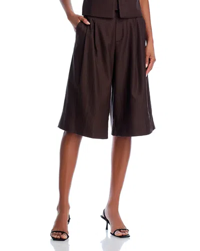 A.l.c A. L.c. Charlie Bermuda Shorts In Dark Carob