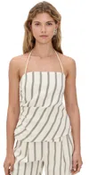 A.l.c A. L.c. Charlotte Top Cream Stripe In White