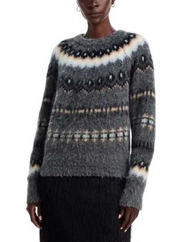 A.l.c A. L.c. Clara Alpaca Blend Crewneck Sweater In Black