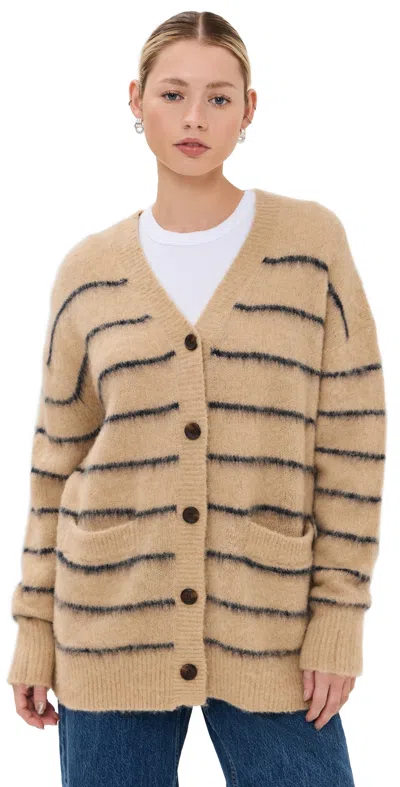 A.l.c A. L.c. Cody Cardigan Dark Taupe/navy