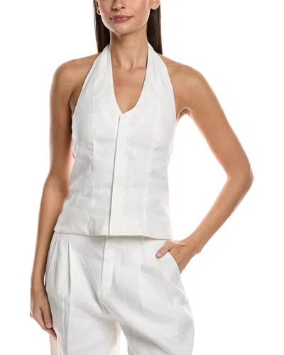A.l.c A. L.c. Cora Linen-blend Top In White