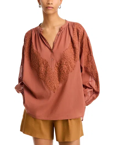 A.L.C A. L.C. ELAINE LACE APPLIQUE TOP