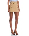 A.l.c A. L.c. Elli Button Front Skirt In Desert Beige