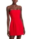 A.l.c A. L.c. Elsie Strapless Mini Dress In Really Red